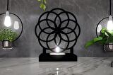M&C Concept Motif Model -1 Tekli Metal Mumluk - Siyah