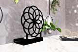M&C Concept Motif Model -1 Tekli Metal Mumluk - Siyah