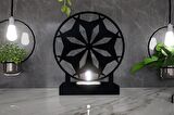 M&C Concept Motif Model -4 Tekli Metal Mumluk - Siyah