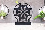 M&C Concept Motif Model -4 Tekli Metal Mumluk - Siyah