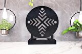 M&C Concept Motif Model -6 Tekli Metal Mumluk - Siyah