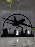 M&C Concept City 3'lü Metal Mumluk - Siyah