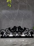 M&C Concept Birdy 5'li Metal Mumluk - Siyah