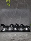M&C Concept Horse 5'li Metal Mumluk - Siyah