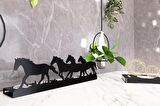 M&C Concept Horse 5'li Metal Mumluk - Siyah