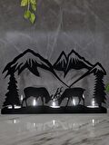 M&C Concept Deer 5'li Metal Mumluk - Siyah