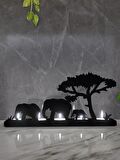 M&C Concept Safari Model - 3 5'li Metal Mumluk - Siyah