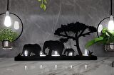 M&C Concept Safari Model - 3 5'li Metal Mumluk - Siyah