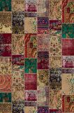 Çok Renkli Patchwork Dokuma Leke Tutmaz Masa Örtüsü MSO293