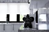 M&C Concept Yonca Metal Desenli Peçetelik - Siyah
