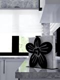 M&C Concept Yonca Metal Desenli Peçetelik - Siyah