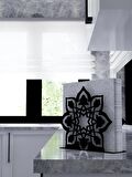 M&C Concept Motif Model-17 Metal Desenli Peçetelik - Siyah