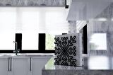 M&C Concept Kar Tanesi Metal Desenli Peçetelik - Siyah