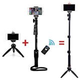Tripod Bluetooth Kumandalı Kablosuz Selfie Çubuğu Monopod