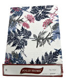 Jolly Home %100 Pamuk Doğal Çift Kişilik Pike 200x230 (Tek Pike)-Yaprak Füme