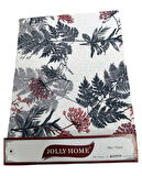 Jolly Home %100 Pamuk Doğal Çift Kişilik Pike 200x230 (Tek Pike)-Yaprak Gri