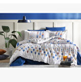 Özdilek Ranforce Tek Kişilik Nevresim Takımı-Color Silices Mavi