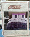 Jolly Home 4 Mevsim Çift Kişilik Kapitoneli Nevresim Takımı-Sima İndigo