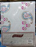 Jolly Home 4 Mevsim Çift Kişilik Kapitoneli Nevresim Takımı-Sima İndigo