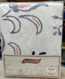Jolly Home 4 Mevsim Tek Kişilik Kapitoneli Nevresim Takımı-Manolya Mavi