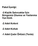 Mandaş Süngersiz 3 Kişilik Salıncak Minder Seti (Pamuklu Kumaş)-İngiliz Gülü Pembe