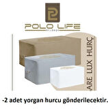 2 Adet Polo Life Kalın Sare Yorgan Hurcu Büyük Boy (74x46x46)
