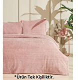 Merinos Modern Line Tek Kişilik Battaniye Seti (150x220)-Pudra