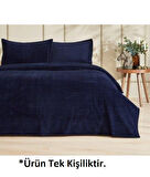 Merinos Modern Line Tek Kişilik Battaniye Seti (150x220)-Lacivert