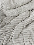 Cotton Box Wave Tek  Kişilik Yorgan Gri 155x215 cm