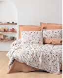 Cotton Box Rnf Minimal Çift Kişilik Nevresim Takımı lastikli çarşaf  Onıks Karemel