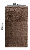 Giz Home Uzun Tüylü Post Halı (150x200)-K.Kahve