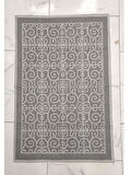 Pamuklu Bukle Lüks Kilim (80x125)-Soni Gri