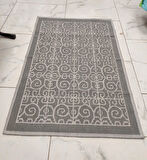 Pamuklu Bukle Lüks Kilim (80x125)-Soni Gri