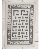 Pamuklu Bukle Lüks Kilim (40x60)-Luma Kreme Gri