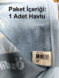Özdilek 1 Adet Pamuk El-Yüz Havlusu (50x90)-Linka Mavi