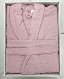 Polo Life Kutulu %100 Pamuk Tek Bornoz Şalyaka-Pembe (L Beden)