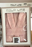 Polo Life Kutulu %100 Pamuk Tek Bornoz Şalyaka-A.Pembe (L Beden)