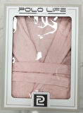 Polo Life Kutulu Bamboo Tek Bornoz Şalyaka-Pembe (XL Beden)