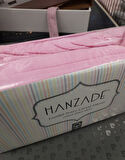 Hanzade %100 Pamuk Penye Lastikli Çift Kişilik Çarşaf Seti (160x200+30) - Pembe