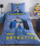 Özdilek Lisanslı Fitted Çarşaflı Tek Kişilik Çocuk Nevresim Takımı-Batman Detective Mavi