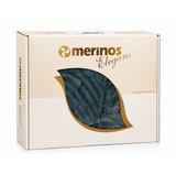 Merinos Elegans Kalın Embos Tek Kişilik Kutulu Battaniye (160x220) - Ocean Mavi
