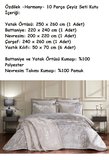 Özdilek -Harmony Gümüş- 10 Parça Çift Kişilik Çeyiz Seti