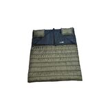MASİV-18 350 GR ELYAF DOGULU YASTIKLIÇİFT KİŞİLİK ÇİFT FERMUARLI UYKU TULUMU HAKİ