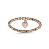 Altın Rose Renk Minimal Kalp Kilit Yüzük 