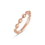 Altın Rose Renk Minimal Yüzük 