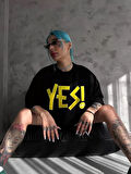 ModaSize Unisex Nakış İşlemeli T-Shirt - Siyah