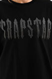 ModaSize Unisex Taş Desenli Oversize T-Shirt - Siyah
