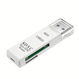 USB 3.0 Micro SD/TF Çoklu Kart Okuyucu Adaptör, Kamera Hafızasından Fotoğraf ve Veri Aktarma