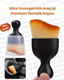 Ultra Yumuşak Kıllı Premium Araç İçi Temizleme Toz Fırçası 9,7cmx5cm - Detay Lüks Temizlik (Kapaklı)