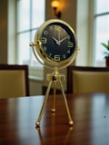 Vintage Prestige Üç Ayaklı Metal Masa Saati